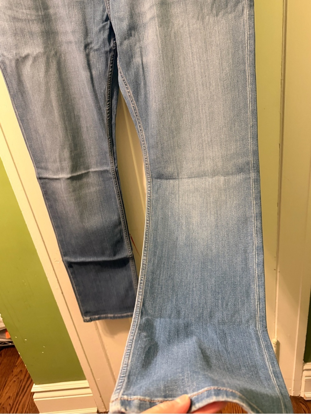 Straight Fit Men's Jeans in Medium Blue - Picture 10 of 10